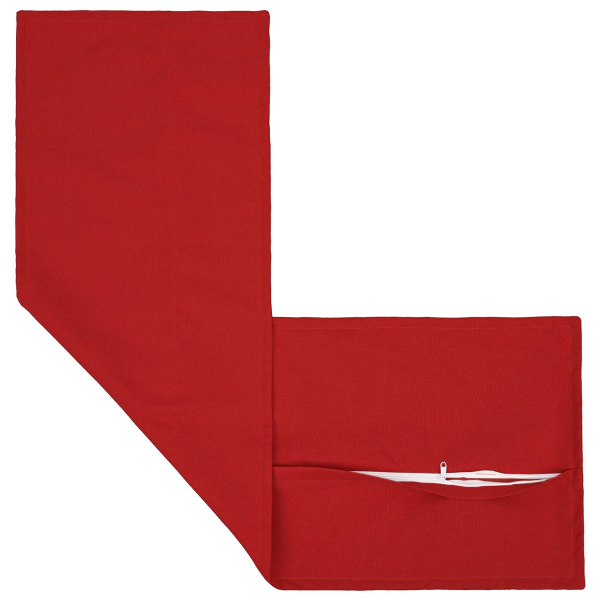 Kussen met kussen HOUTEN Rood 40 x 145 cm Faux Linnen