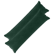 Kussens 2 st 40x145 cm donkergroen fluweel