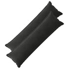 Kussen set 2x 40x145 cm zwart fluweel