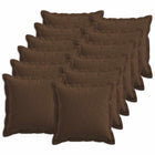 Sierkussens bruin 45x45 cm set 12 stuks