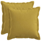 Kussen set lichtgroen faux linnen 45x45 cm
