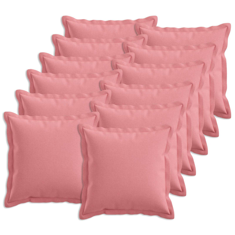 Kussen met kussen HOUTEN 12 st Roze Faux Linnen