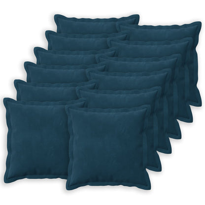 Kussen met kussen HOUTEN 12 st Blauw fluweel
