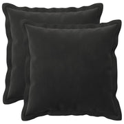 Kussen set zwart fluweel 50x50 cm