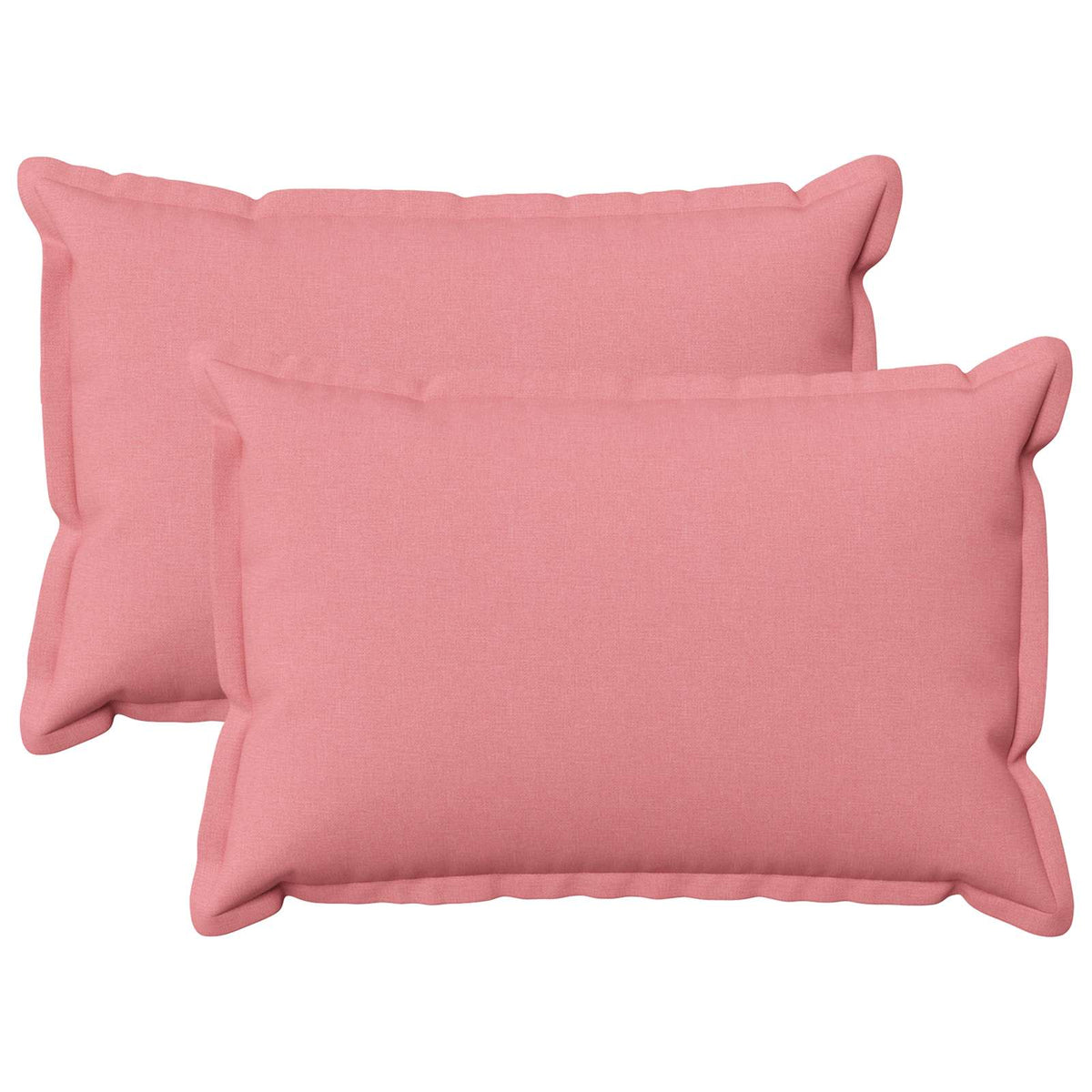 Kussen met kussen HOUTEN 2 st Roze Faux Linnen