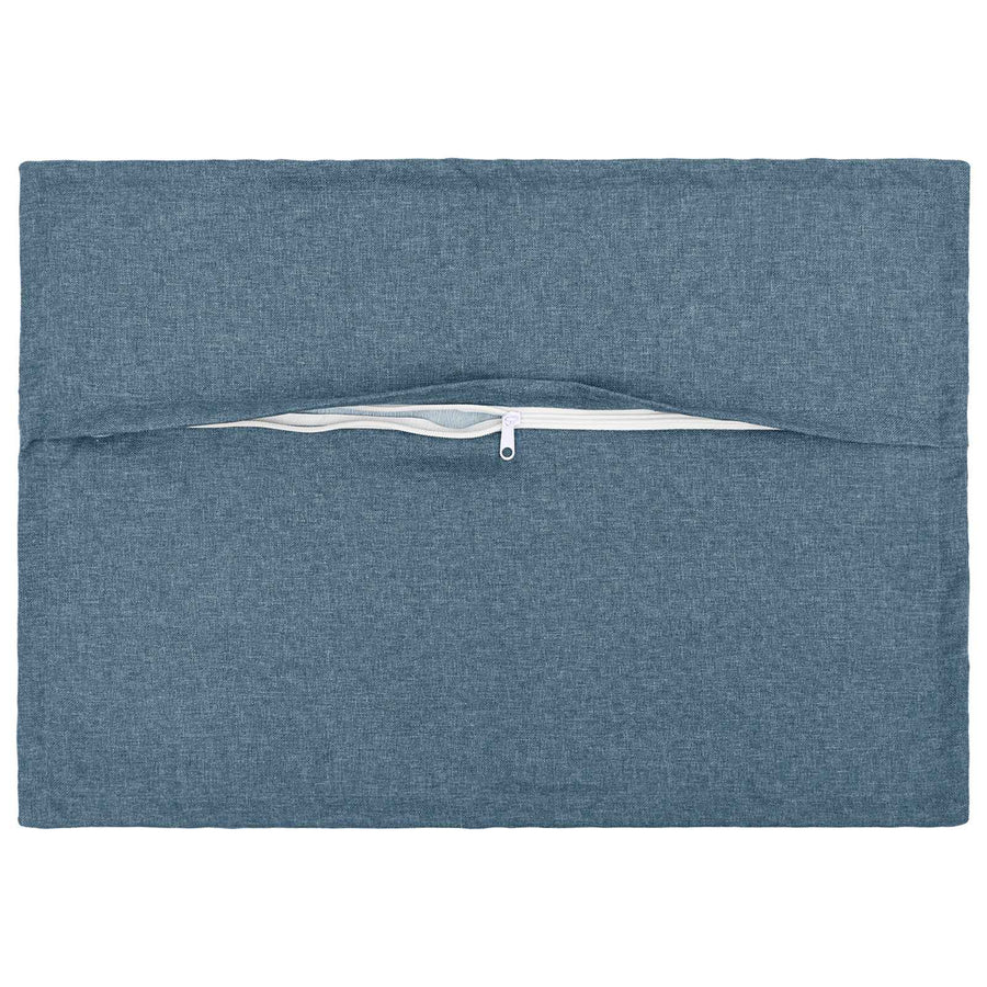 Kussen met kussen HOUTEN 2 st Jeans Blauw Faux Linnen