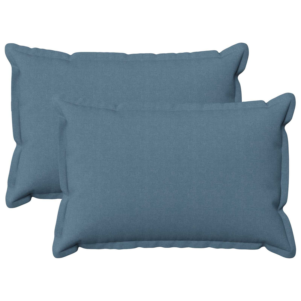 Kussen met kussen HOUTEN 2 st Jeans Blauw Faux Linnen