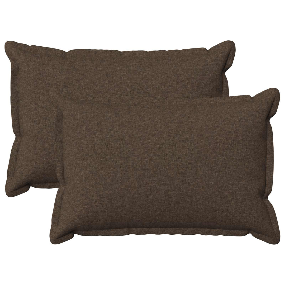 Kussen met kussen HOUTEN 2 st Taupe Faux Linnen