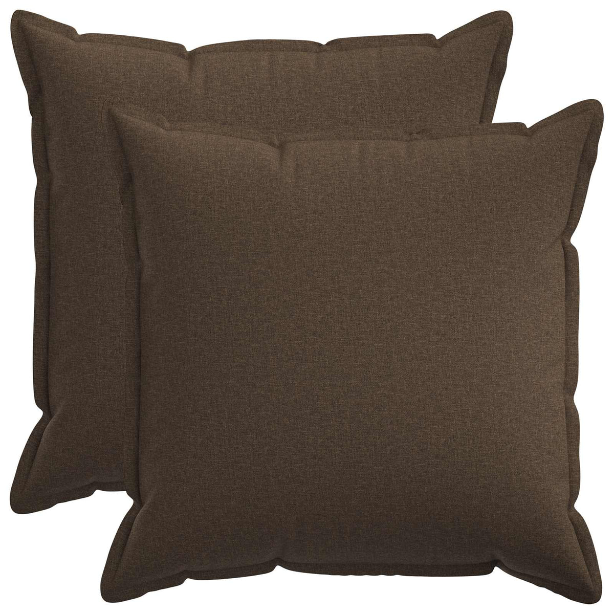 Kussen met kussen HOUTEN 2 st Taupe Faux Linnen