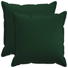 Sierkussens 60x60 cm donkergroen faux linnen set 2