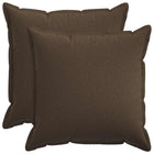 Sierkussens 60x60 cm taupe faux linnen set van 2