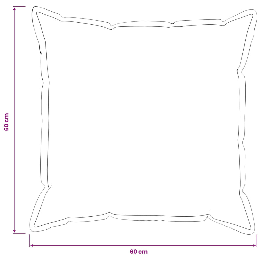 Kussen met kussen HOUTEN 2 st Taupe Faux Linnen
