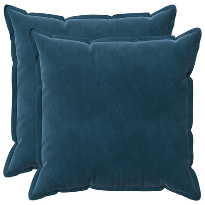Kussen met kussen HOUTEN 2 st Blauw fluweel