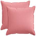 Sierkussens 2 st roze 65x65 cm faux linnen