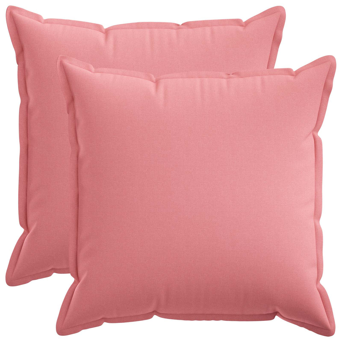 Kussen met kussen HOUTEN 2 st Roze Faux Linnen