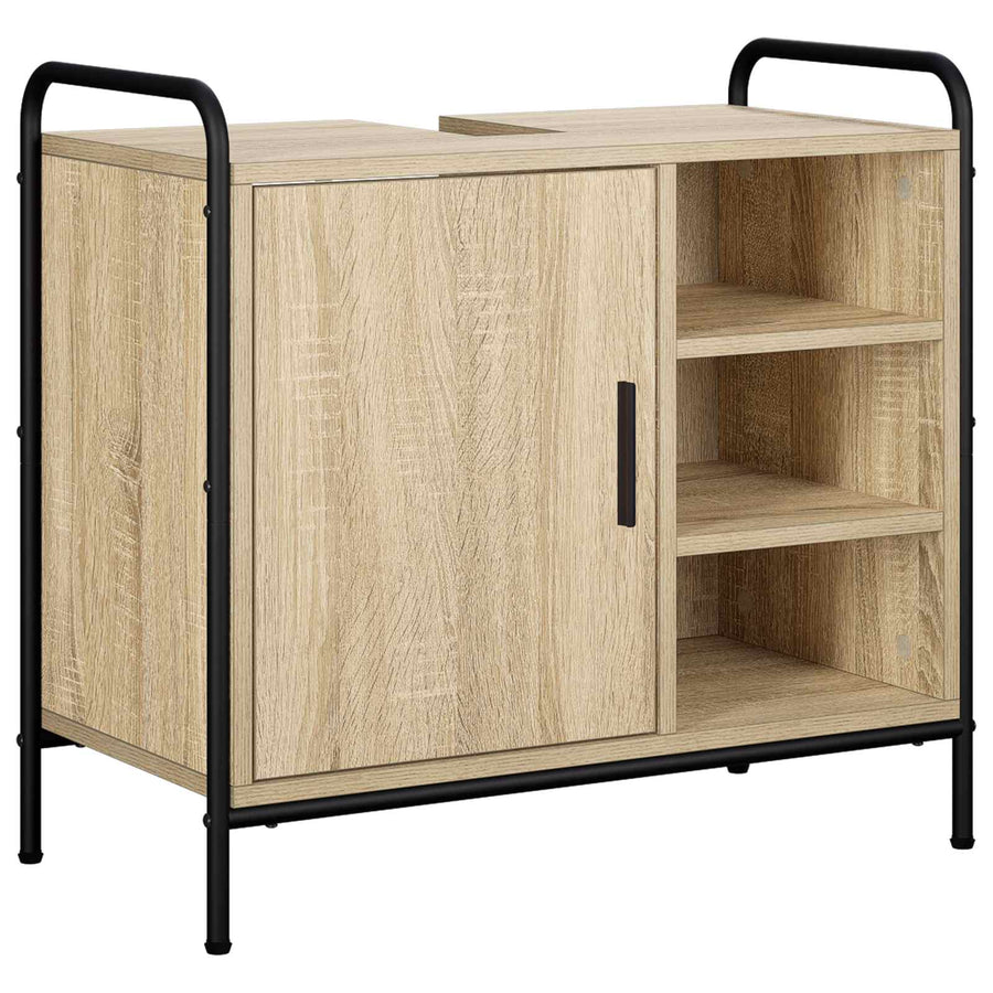 Badkamerkastenset 2 st Sonoma Eiken 65,5 x 34 x 61 cm