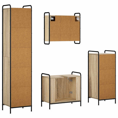 Badkamerkastenset 4 st Sonoma Eiken 40 x 36 x 181 cm