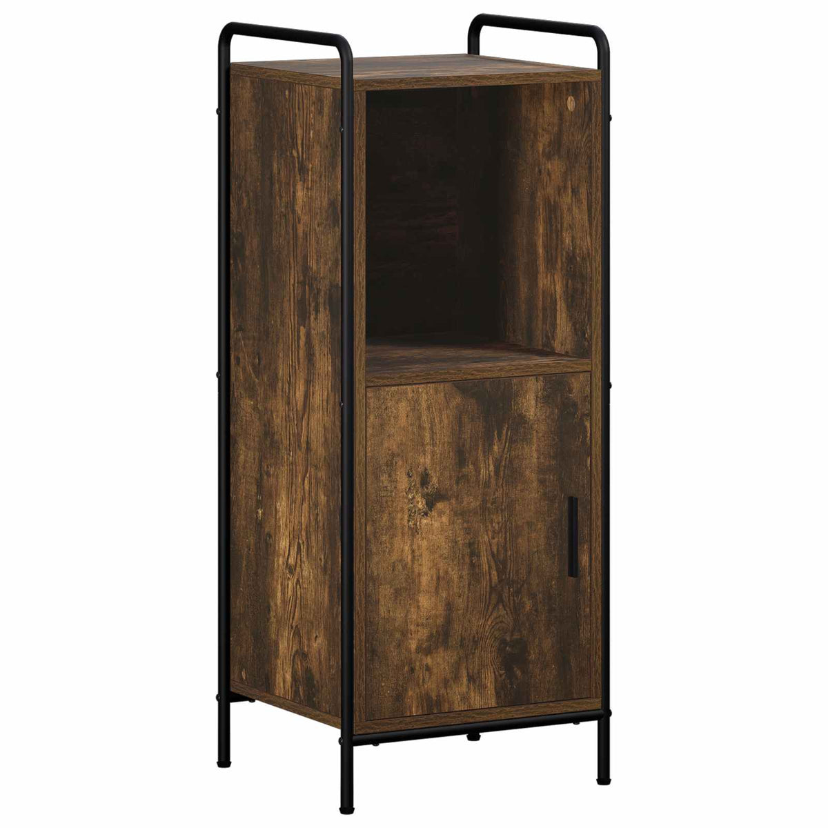 Badkamerkastenset 4 st Gerookt eiken 40 x 36 x 181 cm