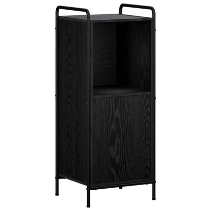 Badkamerkastenset 4 st Zwart eiken 40 x 36 x 181 cm