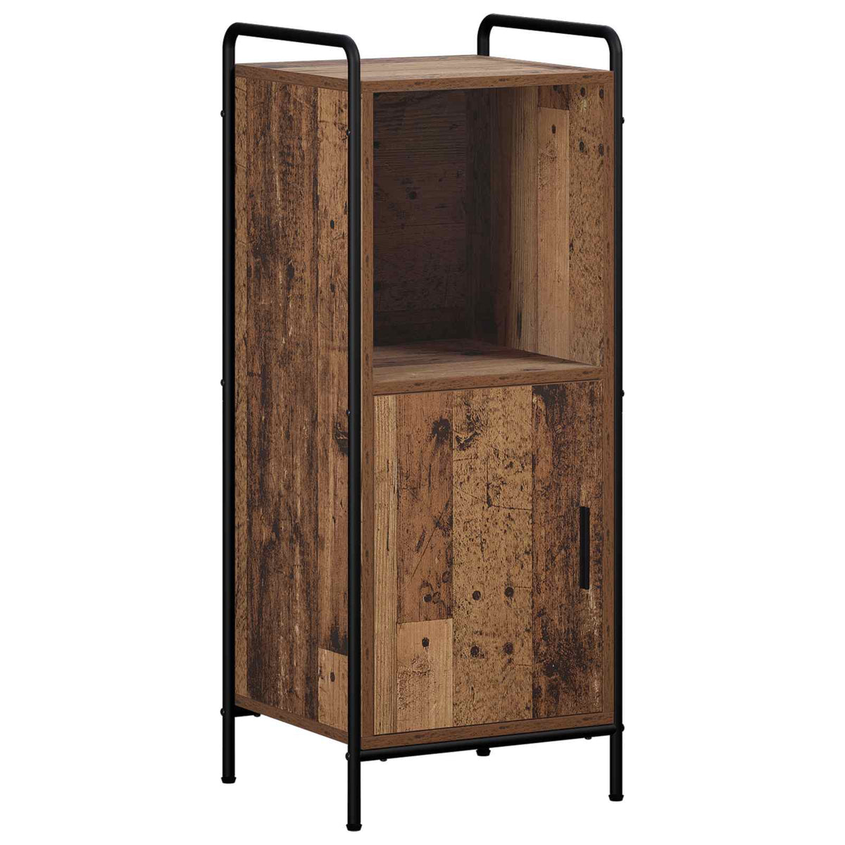 Badkamerkastenset 4 st Oud hout 40 x 36 x 181 cm Bewerkt hout