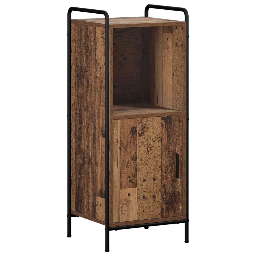 Badkamerkastenset 4 st Oud hout 40 x 36 x 181 cm Bewerkt hout
