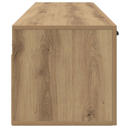 Wandkast 2 st 120 x 36,5 x 35 cm Bewerkt hout Artisan eiken