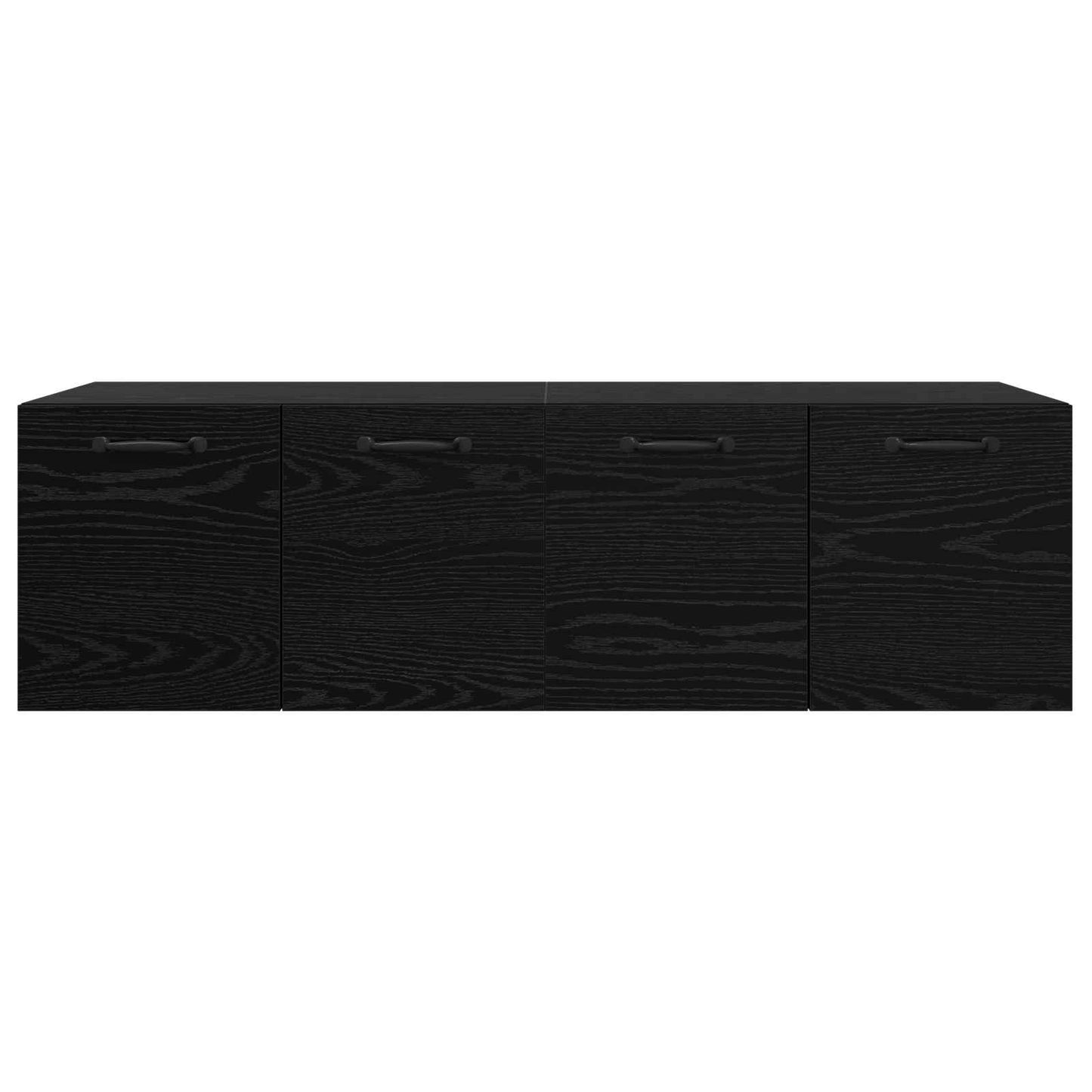 Wandkast 2 st 120 x 36,5 x 35 cm Bewerkt hout Zwart eiken