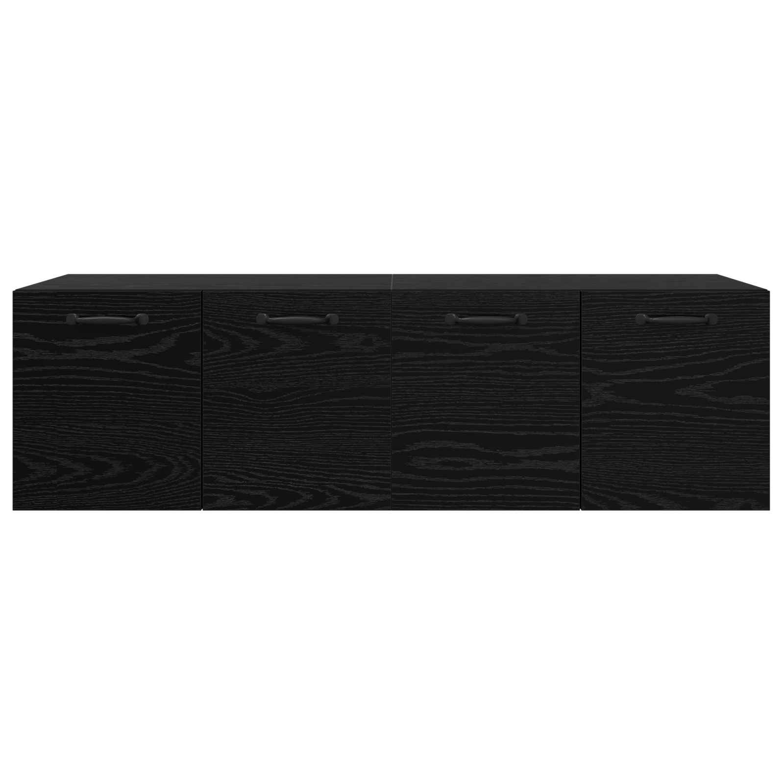 Wandkast 2 st 120 x 36,5 x 35 cm Bewerkt hout Zwart eiken
