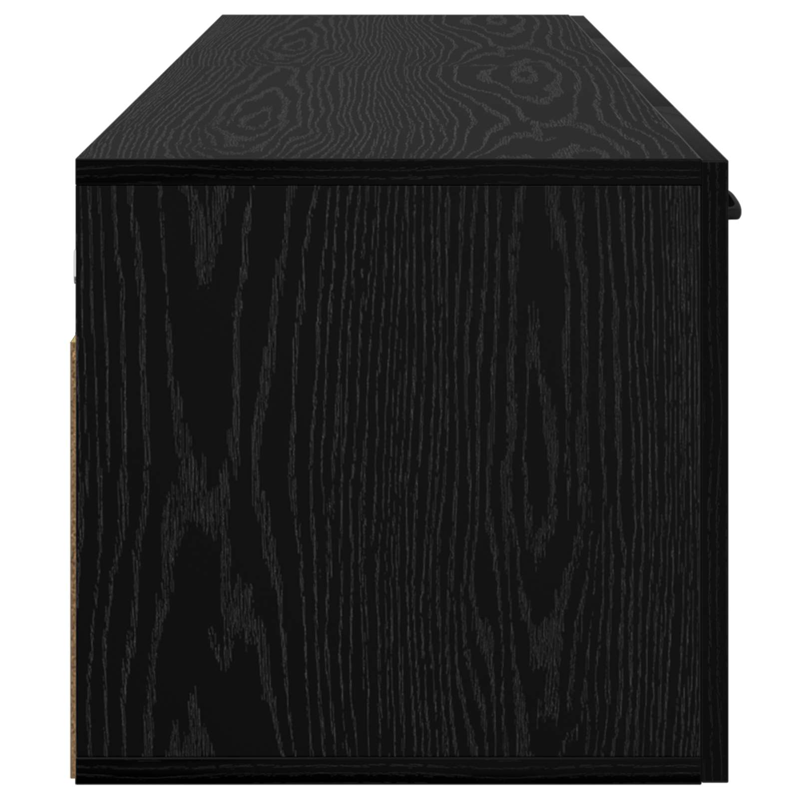 Wandkast 2 st 120 x 36,5 x 35 cm Bewerkt hout Zwart eiken