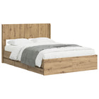 Bedframe 120x200 cm Artisan Oak met opbergruimte