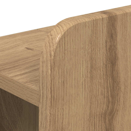 Bedframe met opbergruimte en hoofdbord Artisanaal eiken