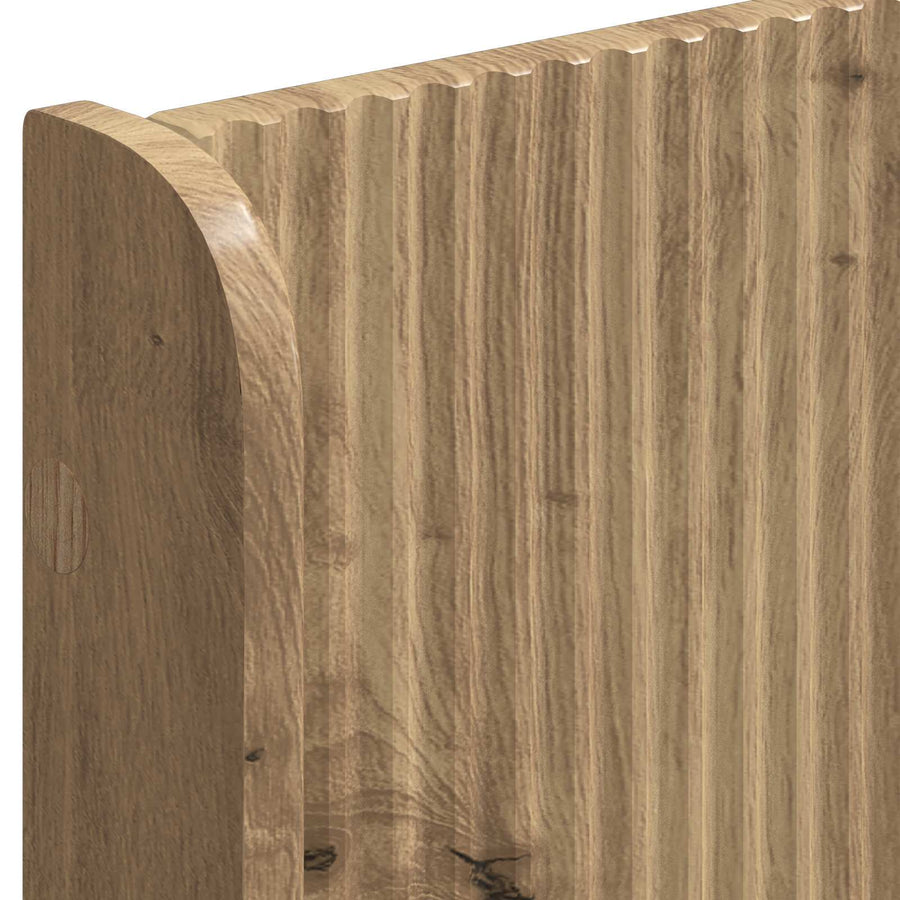 Bedframe met opbergruimte en hoofdbord Artisan Oak 90 x 200 cm