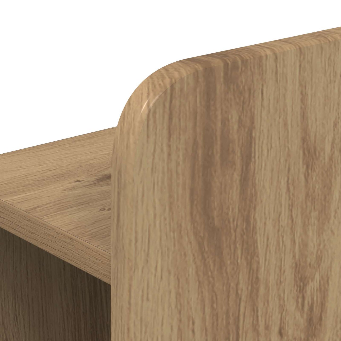 Bedframe met opbergruimte en hoofdbord Artisanaal eiken