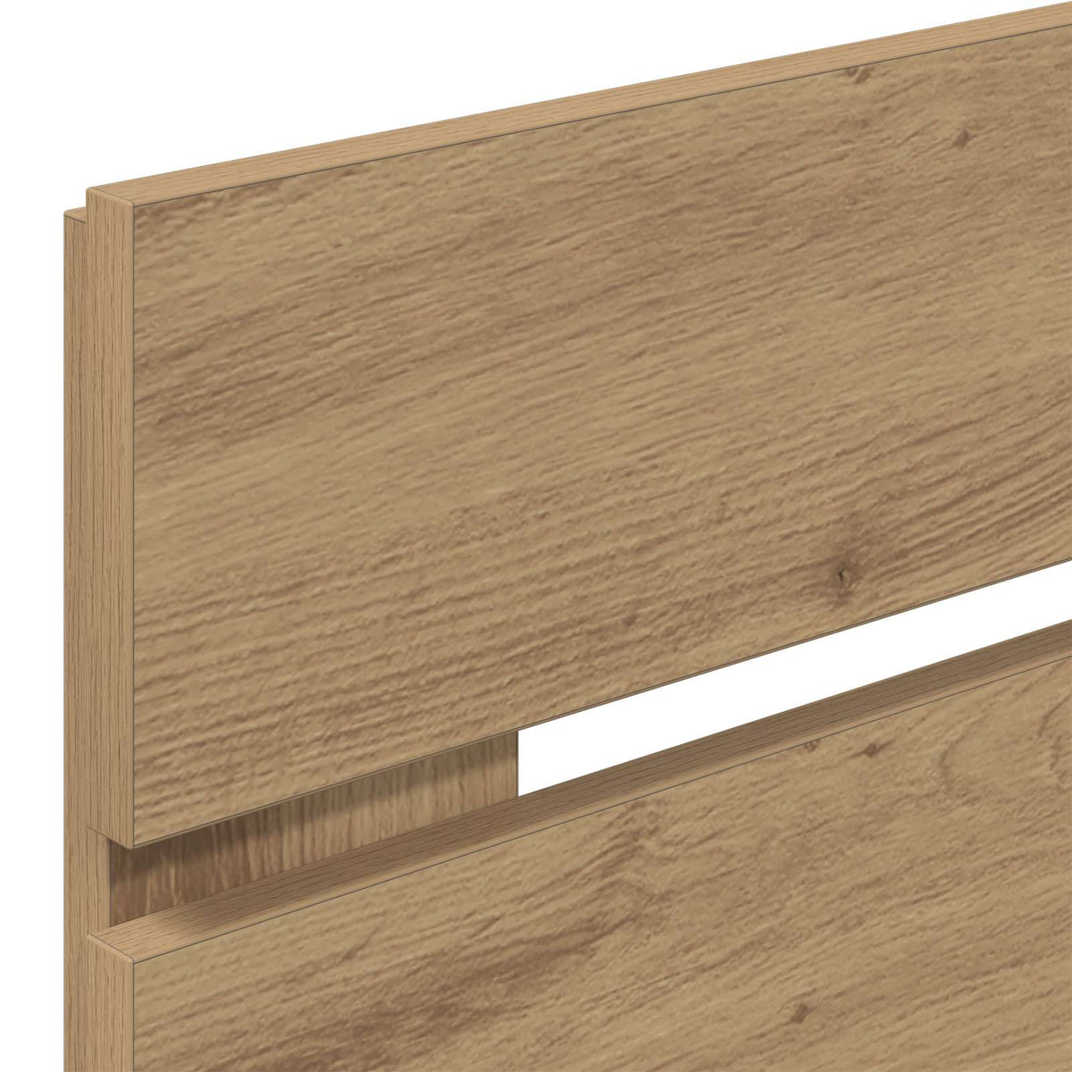 Bed Frame with Storage and Headboard Artisan Oak 180 x 200 cm