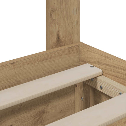 Bed Frame with Storage and Headboard Artisan Oak 180 x 200 cm