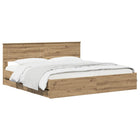 Bedframe 180x200 cm Artisan Oak met opbergruimte