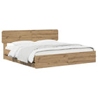 Bedframe 180x200 cm Artisan Oak met opbergruimte