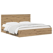 Bedframe 180x200 cm Artisan Oak met opbergruimte