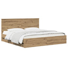 Bedframe 180x200 cm Artisan Oak met opbergruimte