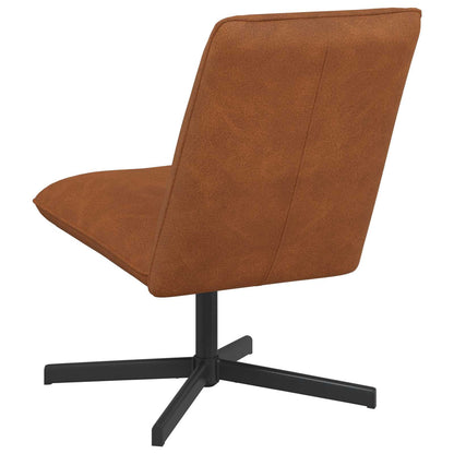 Draaistoel Bruin Kunstleer