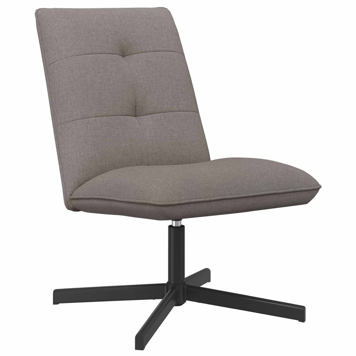 Draaistoel met voetenbank Taupe Stof