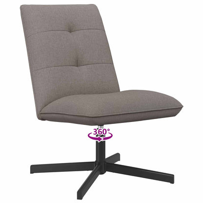 Draaistoel met voetenbank Taupe Stof