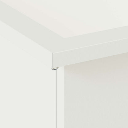 Plantenbak met led Wit 30 x 30 x 30 cm Staal