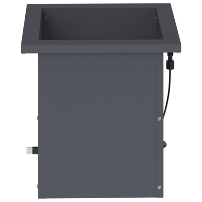 Plantenbak met led Antraciet 30 x 30 x 30 cm Staal