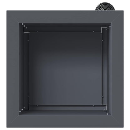 Plantenbak met led 2 st Antraciet 30 x 30 x 30 cm Staal