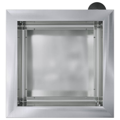 Plantenbak met led zilver 30 x 30 x 30 cm Gegalvaniseerd staal