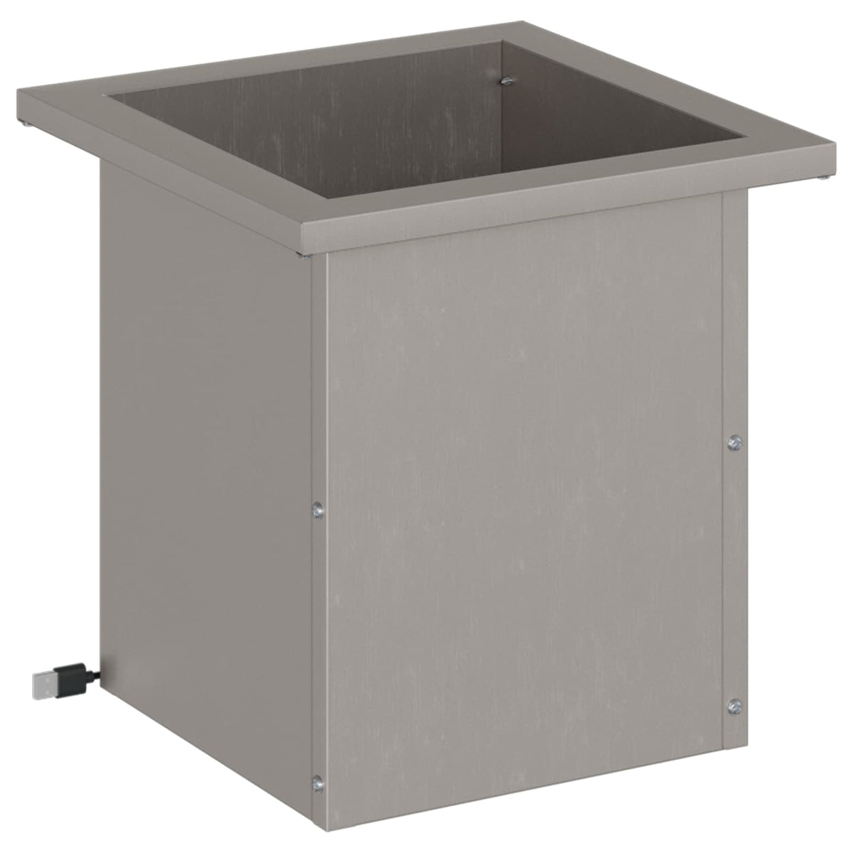 Plantenbak met led Roestkleurig 30 x 30 x 30 cm weervast staal