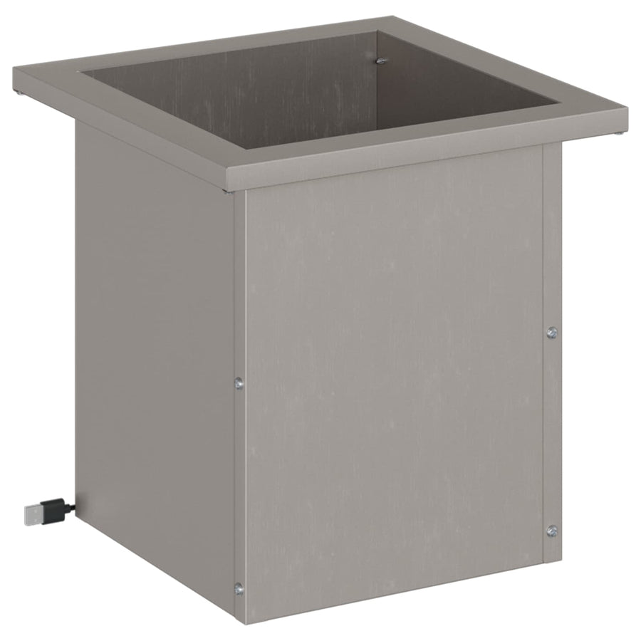 Plantenbak met led Roestkleurig 30 x 30 x 30 cm weervast staal