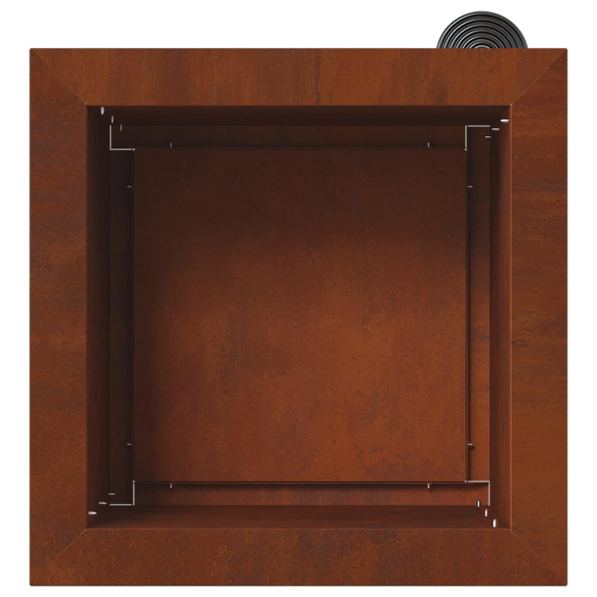 Plantenbak met led Roestkleurig 30 x 30 x 30 cm weervast staal