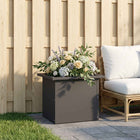 Plantenbak staal zwart 30x40x30 cm